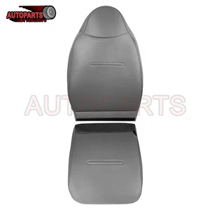 For 01-07 Ford F250 F350 XL Work Truck Gray Driver Bottom Top Seat Cover Leather - Picture 1 of 14