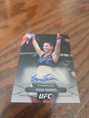 2016 Topps UFC High Impact Online Exclusive Autograph Tecia Torres #HA-TT Auto - Image 1 of 4