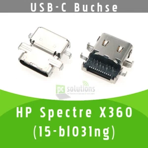 ✅ HP Spectre X360 - 15-bl031ng USB-C Buchse Ladebuchse Socket Connector Port - Bild 1 von 1
