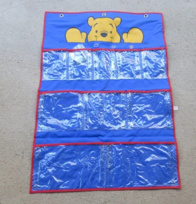 VTG WINNIE POOH DISNEY Hanging Shoe Organizer Over the Door/ Closet ORGANIZER - Image 1 of 4