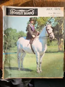 Revista Hoofs and Horns julio 1974 justo a buen estado - Imagen 1 de 2