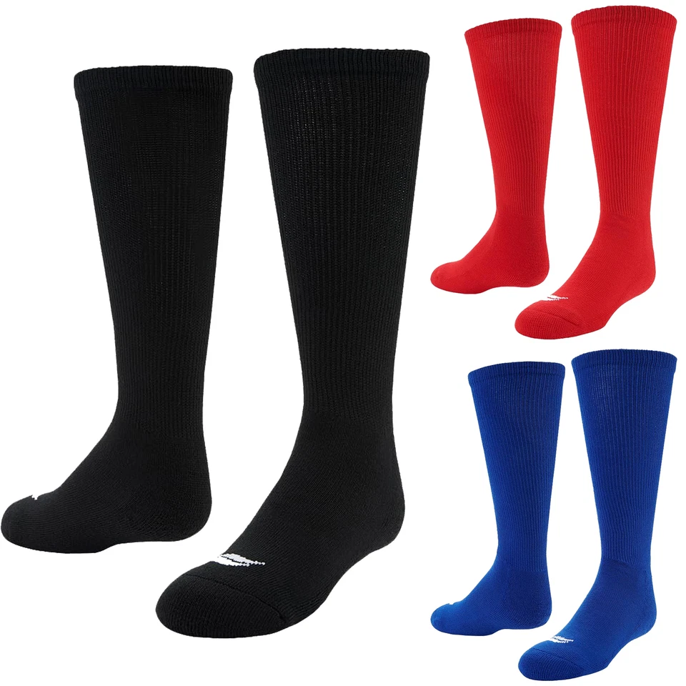 Paquete de 2 calcetines de rendimiento atléticos sobre la pantorrilla con suela de sofá Foto 1 de 1