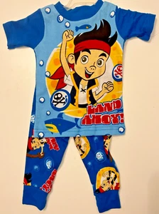 New Disney Toddler Boys Jake & the Neverland Pirates Cotton Pajamas Set 12M - Picture 1 of 1