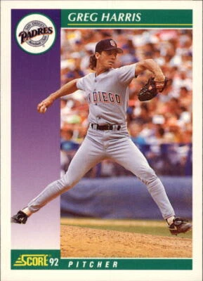 1992 Score #378 Greg W. Harris - NM - Image 1 of 2