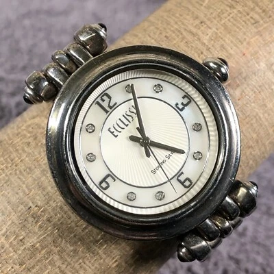 Ecclissi Women 33250 Dress Sterling Silver Round 34mm Quartz Analog Watch 5 3/4" - Image 1 of 4