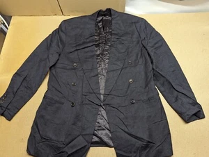 Vintage Hugo Boss Mens Blazer Jacket Size 48 Wool Viscose Black - Picture 1 of 11