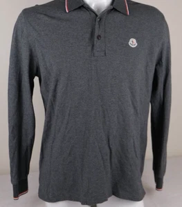 Grey long sleeve Mens Polo Size XL with red, blue and white trim + Free Aus Post - Picture 1 of 5