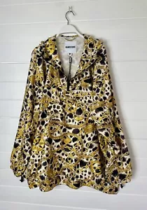 H&M Moschino Chain Leopard Animal print Oversized Hoodie Jacket Parka M BNWT - Picture 1 of 8