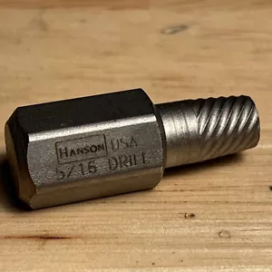 Irwin Hanson 5/16" Screw Extractor Bit 1/2" Hex Drive Multi-spline USA OPEN BOX - Bild 1 von 3