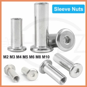 M2 - M10 Hülsenmutter mit Flachkopf Geschlossen mit Innensechskant A2 Edelstahl - Bild 1 von 155