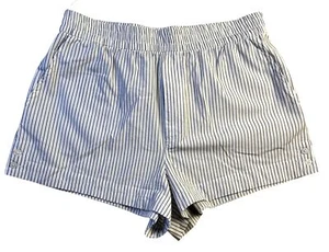 Calzoncillos boxer elásticos de cintura alta a rayas de Zara para mujer S blancos azules cómodos con estilo - Imagen 1 de 10