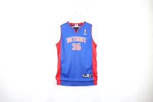 Vtg Reebok Boys XL Distressed Rasheed Wallace Detroit Pistons Basketball Jersey - Picture 1 of 13