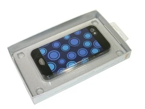 New iSkin VBPKD5-BE1 Vibes Case for iPhone 5/5S - Blue Polka Dot - FREE SHIPPING - Picture 1 of 3