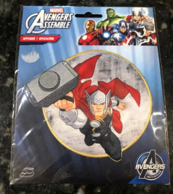 Marvel Avengers Thor 5" Logo Sew Ironed On Badge Embroidery Applique Patch - Image 1 of 4