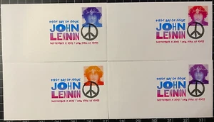 USPS First Day Of Issue Stamp 'John Lennon', Qty 4, 2018 Color Cancel - New - Picture 1 of 5