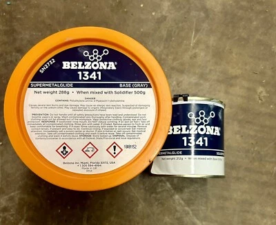 Belzona 1341 Super Metal Glide Set Base & Solidifier 1kg Sealed Brand New