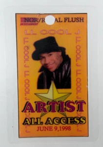 LL COOL ALL ACCESS CREW Back Stage Pass Vtg 1998 AKA J NCIS James Todd Smith - Imagen 1 de 2
