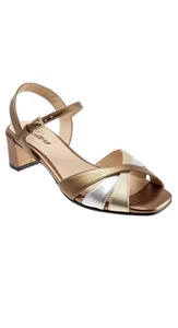 Trotters Majesty Women's Dress Shoe brown and metallic Size 7 W wide - Picture 1 of 7
