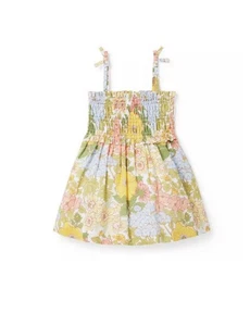 Janie and Jack Floral Sundress Dress Size 16 Skirt Headband - Picture 1 of 8