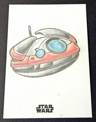 Star Wars 1/1 Boceto Lola Droid Anthony Pietszak Topps Cromo 2025 Foto 1 de 2