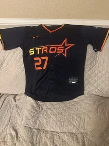 Jose Altuve Blue Navy Astros 2025 Be Someone Stitched Jersey Size Large  - Picture 1 of 2