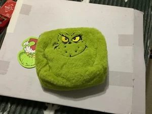 Primark x The Grinch Face flauschige Kosmetiktasche oder Federmäppchen neu mit Etikett Geschenk - Bild 1 von 1