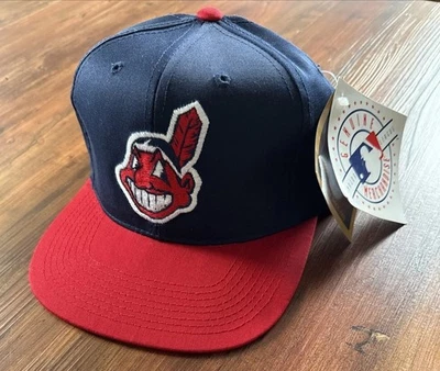 NWT Vintage MLB By Grosscap Cleveland Guardians Indians SnapBack Hat Baseball - Image 1 of 4