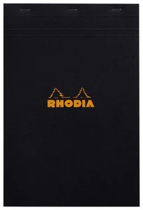Rhodia Staplebound Cuaderno -Gráfico 80Hojas - 8 1/4 x 12 1/2 - Negro Funda - Imagen 1 de 7
