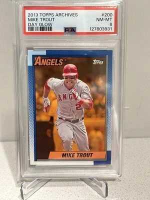 2013 Topps Archives - Mike Trout #200 PSA 8 - Image 1 of 2