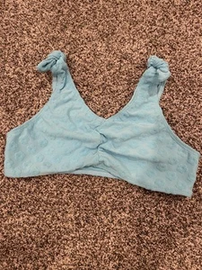 Miken Swim Girls Size 14 Swimsuit Top Aqua Nordstrom - Picture 1 of 9