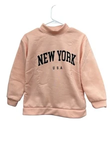 Girls New York Sweater Pink Size M - Picture 1 of 5