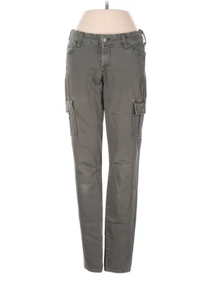 7 For All Mankind Women Gray Cargo Pants 26W - Image 1 of 2