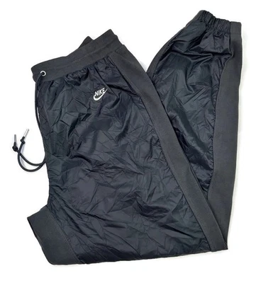 Nike Sportswear Circa Lined Winterized Track Joggers Pants Size Large Black Cold - Image 1 of 4