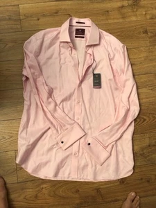 BNWT M&S Men’s Luxury Shirt - Light Pink - 17.5” Collar - Picture 1 of 9