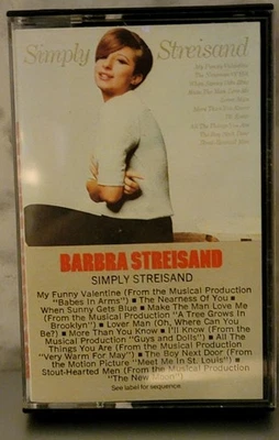 Barbra Streisand Simplt Streisand Vintage Cassette Tape  Show Tunes Foto 1 de 4