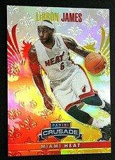 LeBron James 2013-14 Panini Crusade Red Prizm Refractor /349 Miami Heat 💎🔥💎🔥