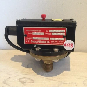 Bailey-Mackey Pressostato 1381 1381QR, da 2 a 40 bar, NUOVO - Foto 1 di 5