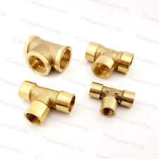 Brass BSP, T-Shape Equal | Female Thread | Tee Connector Pipe Fittings Tubing