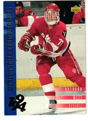 1993-94 Upper Deck #544 Brendan Witt Canada Rookie - Image 1 of 2