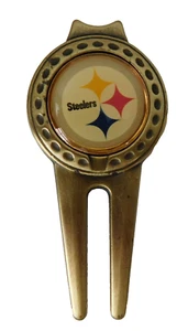Pittsburgh Steelers NFL Divot Tool And Ball Marker Brass Official NFL Item - Picture 1 of 8