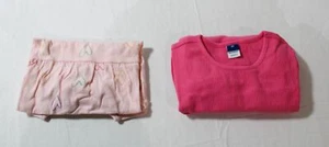 Old Navy Girls' 2-Piece LS Round Neck Babydoll Dress Set MP9 Pink Size 3T NWT - Picture 1 of 7