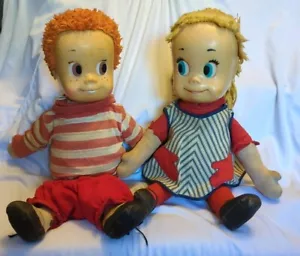Vintage 1960er Mattel Chatty Matty & Sister Belle 16" Zugschnur sprechende Puppen - Bild 1 von 22