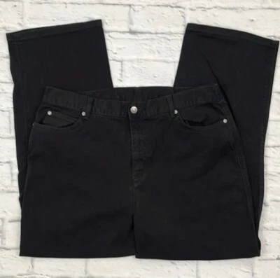 Pantalones de mezclilla JM Collection para mujer talla 16S negros denim cintura elástica Foto 1 de 4