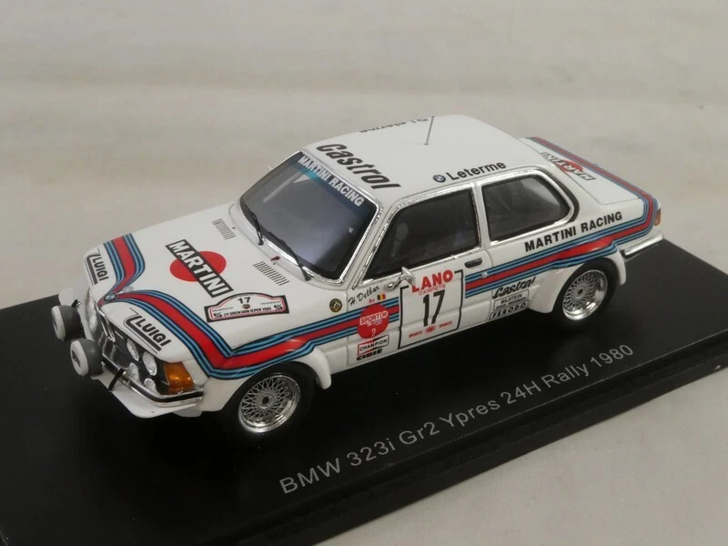 Spark BMW 323i MARTINI #17 Delber Ypres 24h Rally 1980 1/43 S8510 - Immagine 1 di 3