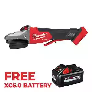 Milwaukee 2886-20 M18 FUEL 5" Cordless Grinder w/ FREE 48-11-1865 XC6.0 Battery - Picture 1 of 4