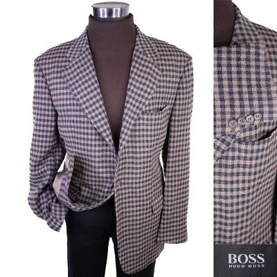 De Colección Boss Hugo Boss POSEIDON Hombres Blazer de 3 Botones 42R Abrigo Deportivo Chaqueta Mezcla de Lana Foto 1 de 4