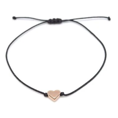 Armband Damen Roségold Herz Handgemachtes Armkettchen mit Herzchen Größenvers... - Bild 1 von 4