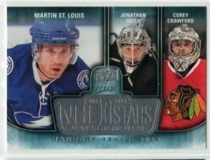 St. Louis Quick Crawford 14-15 Upper Deck MVP NHL 3 Stars Player of the Week - Picture 1 of 1