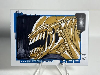 2007 AVP ALIENS VS PREDATOR  SKETCH CARD Chris Moreno  /300 - Image 1 of 2
