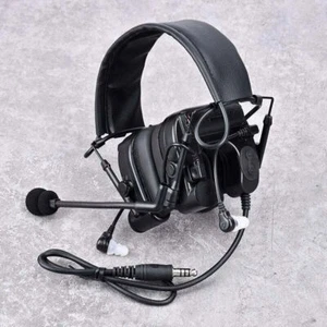 Tactical C4 Headset Noise Pick Up Sound Noise Reduction Earphone Equipment New - Picture 1 of 20